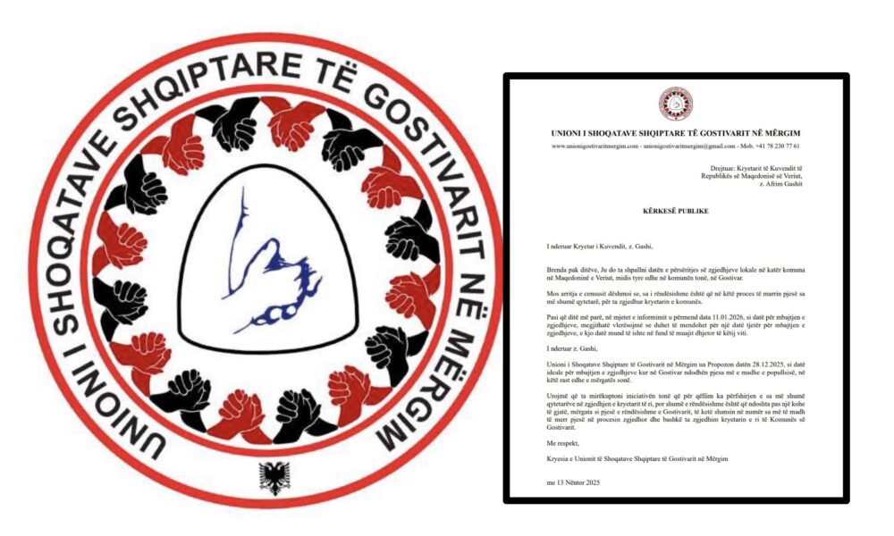 Unioni i Shoqatave Shqiptare të Gostivarit në Mërgim kërkon mbajtjen e zgjedhjeve lokale më 28 dhjetor 2025