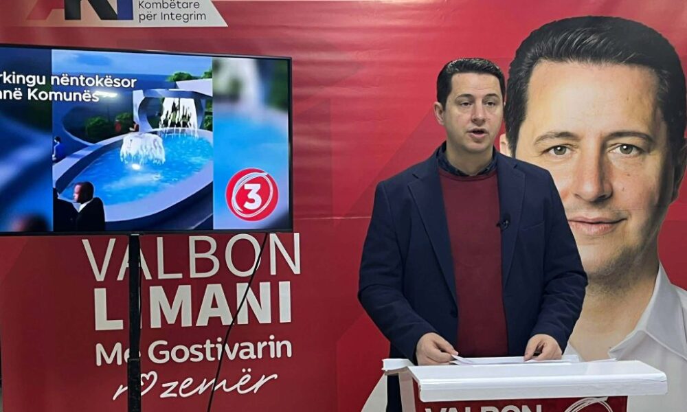 Valbon Limani prezanton 3 projekte 345 vendparkime të reja dhe transformim të qendrës dhe parkut të qytetit