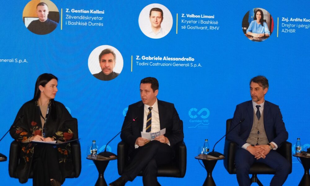 Valbon Limani panelist në Forumin Ekonomik për Korridorin VIII në Tiranë  Gostivari në nyje strategjike të zhvillimit rajonal